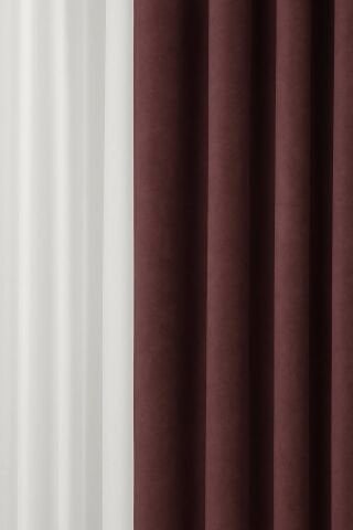 Barcelona Kadife Dokulu Fon Perde Mürdüm