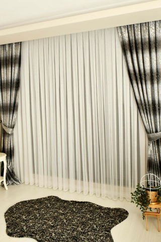 Keten 10 Düz Tül Perde