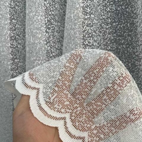 Atina Jakar Desenli Tül Perde