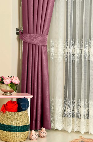 Soft Fon Perde Mürdüm