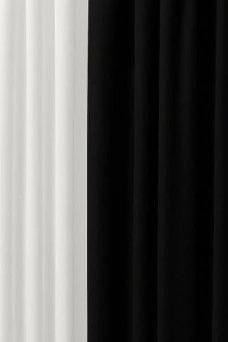 Barcelona Kadife Dokulu Fon Perde Siyah