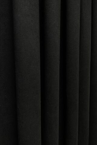 Barcelona Kadife Dokulu Fon Perde Siyah