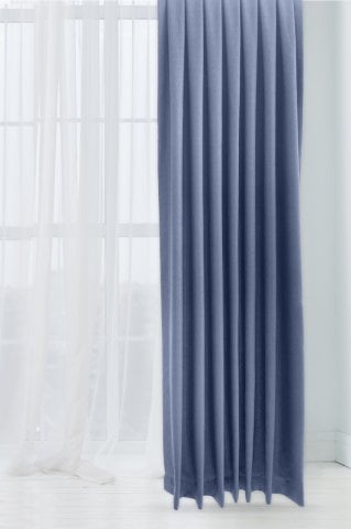 Alaska Keten Fon Perde İndigo