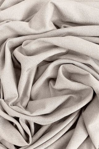 Nova Serisi Keten Fon Perde Krem