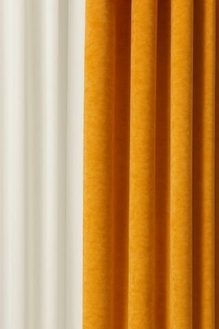 Barcelona Kadife Dokulu Fon Perde Turuncu