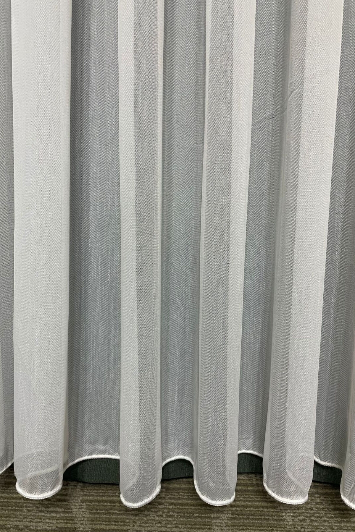 Balıksırtı Düz Tül Perde