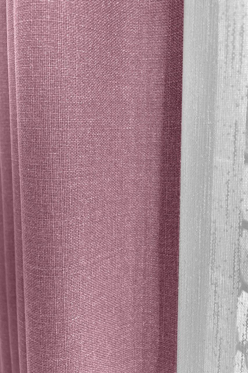 Alaska Keten Fon Perde Gülkurusu