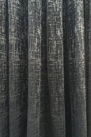 Sofya Jakar Desenli Tül Perde - Antrasit