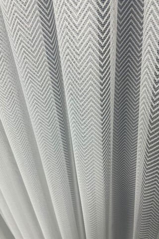 Kelebek Desenli Örme Tül Perde