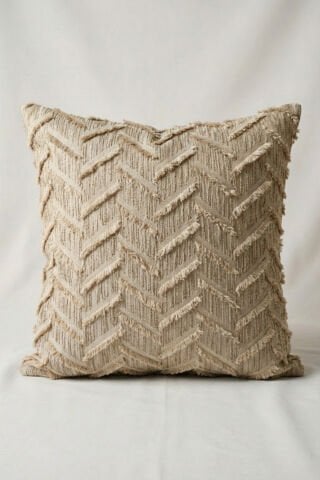 Harmony Serisi Püsküllü Dekoratif Kırlent Kılıfı – Krem&Bej