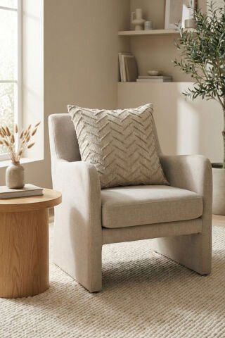 Harmony Serisi Püsküllü Dekoratif Kırlent Kılıfı – Krem&Bej