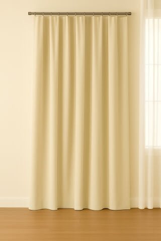 Luna Serisi Kadife Dokulu Fon Perde Açık Bej