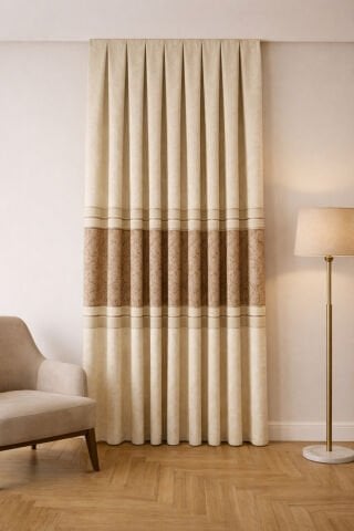 Berlin Pano Fon Perde - Bej