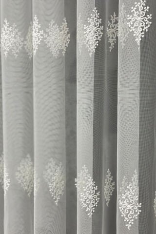 Lizbon Serpme Desen Tül Perde