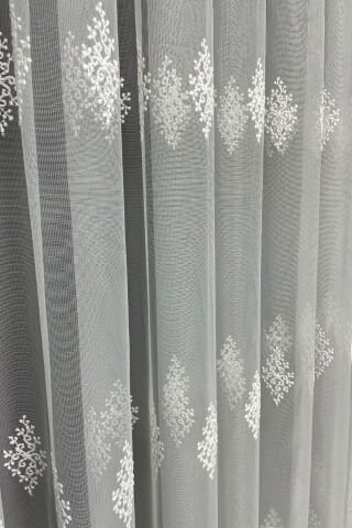 Lizbon Serpme Desen Tül Perde