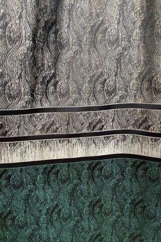 Berlin Pano Fon Perde - Yeşil&Gri