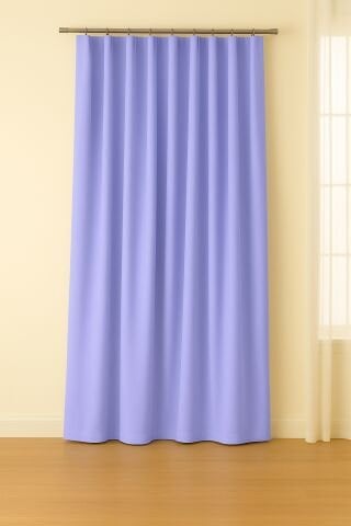 Luna Serisi Kadife Dokulu Fon Perde Bebe Mavisi